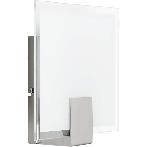 Présentation de Zoom sur Applique murale carrée fer blanc, lampe Sonian LED