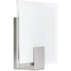 Présentation Applique murale carrée fer blanc, lampe Sonian LED