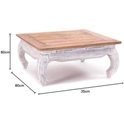 Table Basse Opium East en Acajou Massif - Design Durable en situation