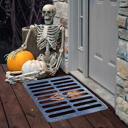 Paillasson Halloween, Tapis Porte Clown, Décoration Effrayante en situation