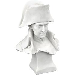 Présentation Statuette Marbre Blanc Napoléon Bonaparte Design Toscano