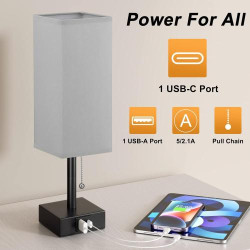 Lampe de Chevet Kakanuo avec Ports USB - Idéale pour Chambre et Salon en situation