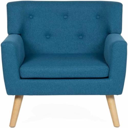 Présentation de Zoom sur Fauteuil Scandinave LIV en Tissu, Confort Optimal et Design