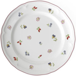 Présentation Assiette Plate Porcelaine Rouge Villeroy Boch