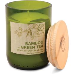 Présentation Bougie Eco Green Paddywax, Cire soja, Romarin agrumes, Vert