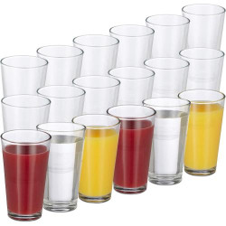 Présentation Relaxdays Verres à Jus, Sodas, Cocktails, 500ml, Transparent