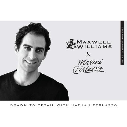 Présentation de Maxwell Williams Assiette Porcelaine Cacatoes Rose Multicolore en situation