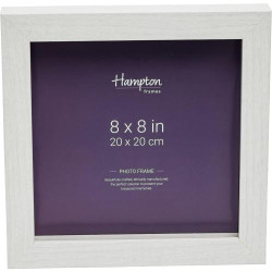 Présentation Cadre Photo Carré Plexiglas Blanc Hampton Frames