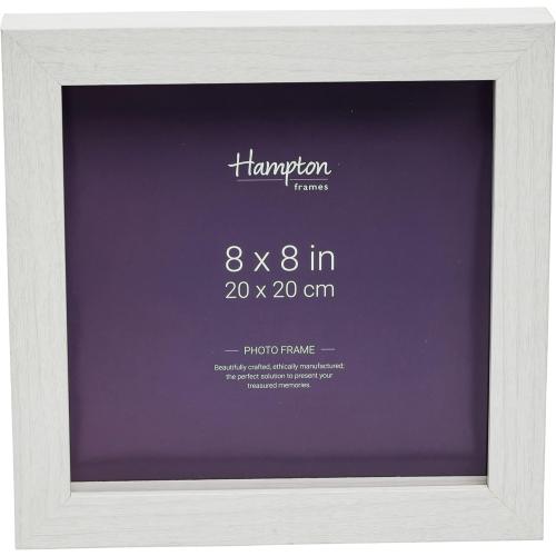 Présentation de Présentation Cadre Photo Carré Plexiglas Blanc Hampton Frames