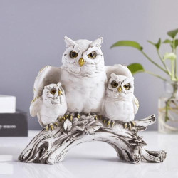 Présentation Figurines Hibou, Décoration Maison, Sculpture Bureau, Cadeaux