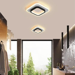 Présentation Plafonnier LED Moderne Noir, Luminaire 30W 3375LM