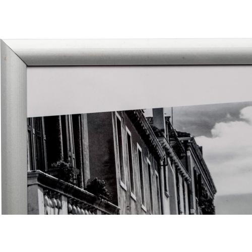 Présentation de Zoom sur Cadre photo aluminium argenté A5, Hampton Frames