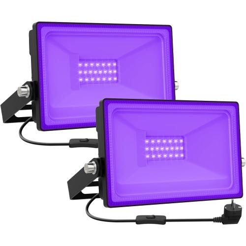 Présentation de Présentation Onforu Lumière Noire LED 20W, Projecteur UV Étanche