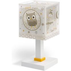 Lampe de table enfant Good Night Hiboux Beige, Dalber en situation