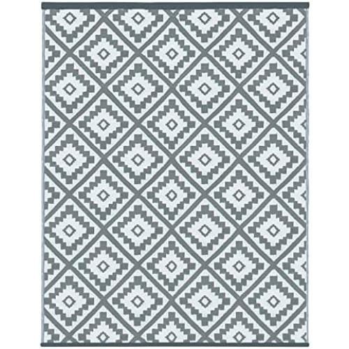 Présentation de Présentation Tapis extérieur Idmarket Bahamas Gris, design moderne, durable