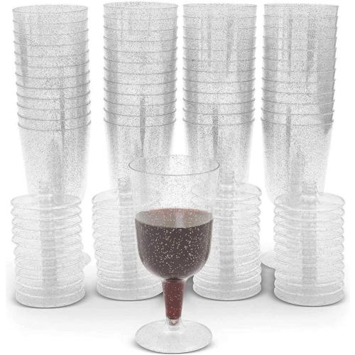 Présentation de Présentation Verres à Vin Paillettes Argentées LATERN, 50 pièces