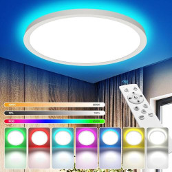 Présentation Plafonnier LED Dimmable YiLaie, RGB, Étanche IP44