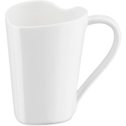 Présentation Mug Coeur Design Alessi, Bone China, Blanc