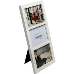 Cadre photo plexiglas, plusieurs ouvertures, blanc en situation