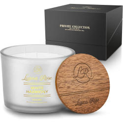 Présentation Coffret cadeau bougie parfumée 3 mèches Luana Rose