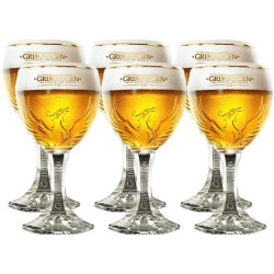 Présentation Grimbergen, Lot 6 Verres Bière 250 ml, Élégance