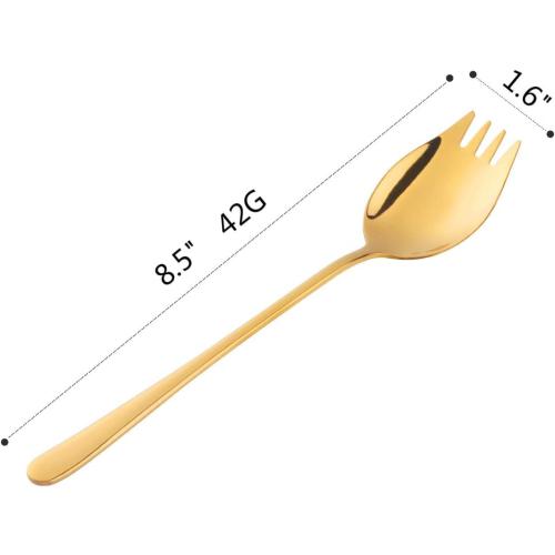 Présentation de Zoom sur Spork Buffet Charm Foot, Cuillère Fourchette Acier Inoxydable