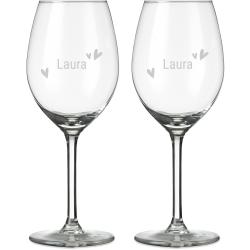 Présentation Verre à Vin Blanc Personnalisable, Gravé, Designs Variés