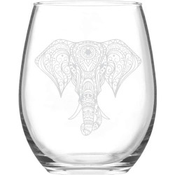 Présentation Verre à vin éléphant Joymaking, sans pied, 425,2 g