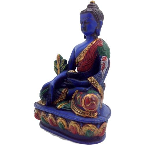 Présentation de Zoom sur Healing Lama Bouddha Sculpture Multicolore, Paix, Relaxation