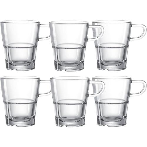 Présentation de Présentation Mug Senso Verre Transparent Set de 6, LEONARDO