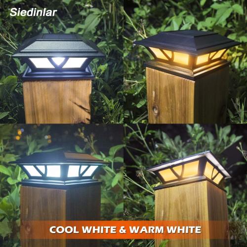 Présentation de Zoom sur Lampe Siedinlar Extérieure Solaire LED, 2 Modes, Jardin