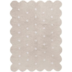 Présentation Tapis de sol enfant biscuit beige, Lorena Canals