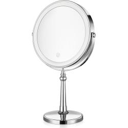 Présentation Miroir maquillage lumineux rechargeable, double face, 3 couleurs