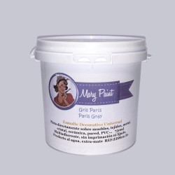 Présentation Marypaint Peinture meubles Effet chaux Gris Paris 750 ml