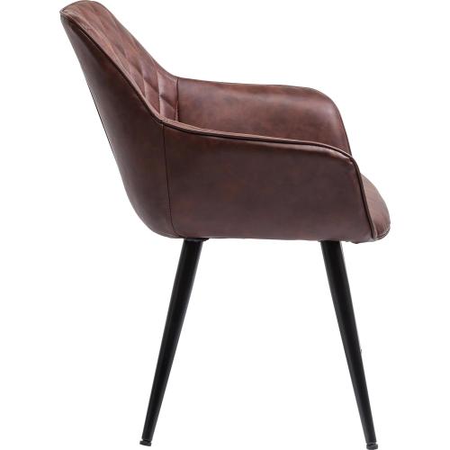 Présentation de Zoom sur Chaise Harry Kare Design, lot de 2, marron, rétro