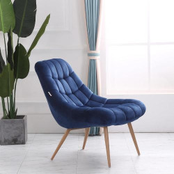 Fauteuil Moderne Tapis Bleu, Assise Extra Large Confortable en situation