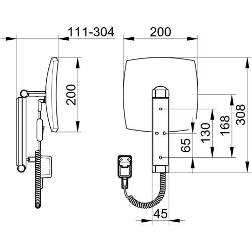 Présentation de Zoom sur Miroir Salle de Bain Keuco 17613019001, Design Élégant