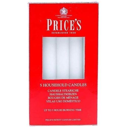 Présentation de Présentation Bougies ménage 5 pack, blanc, qualité supérieure, parfumées