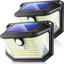 Présentation CYYSHR Lampe Solaire Extérieur 178 LED, Détecteur Mouvement