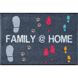 Présentation Tapis Wash Dry Multicolore, Surface Nylon, Semelle Caoutchouc