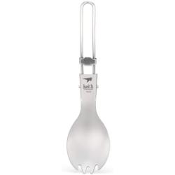 Présentation Spork Pliable Keith Ti5301, Gris, Ultraléger, Pratique