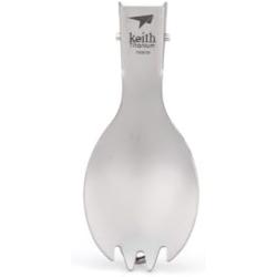 Spork Pliable Keith Ti5301, Gris, Ultraléger, Pratique en situation