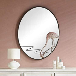 Miroir Mural Bronze, Rose, SPI Home en situation