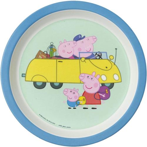 Présentation de Présentation Assiette Bébé Peppa Pig, Bleu, Petit Jour Paris