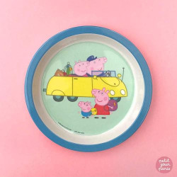 Assiette Bébé Peppa Pig, Bleu, Petit Jour Paris en situation