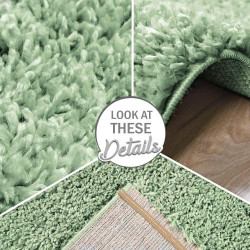 Tapis Poils Longs Shaggy Robuste pour Salon - Confort Luxueux en situation