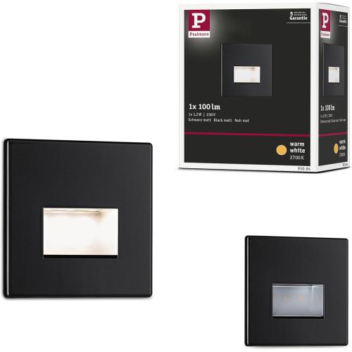 Présentation de Présentation Applique LED encastrable Paulmann Wand EBL Edge 93094 blanc chaud