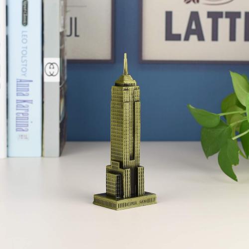 Présentation de Zoom sur Kloud City Statue Empire State Building, Sculpture Bronze