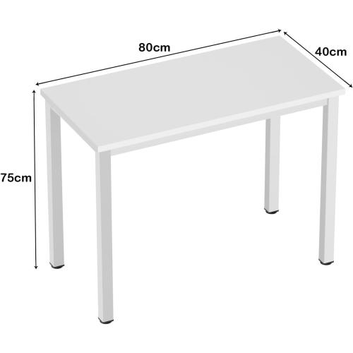 Présentation de Zoom sur Bureau Ordinateur Blanc, Table Etude Informatique Moderne