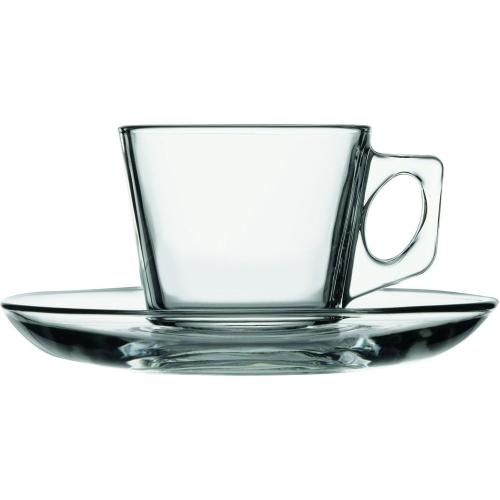 Présentation de Présentation Pasabahce Vela, 12 tasses expresso, soucoupes incluses